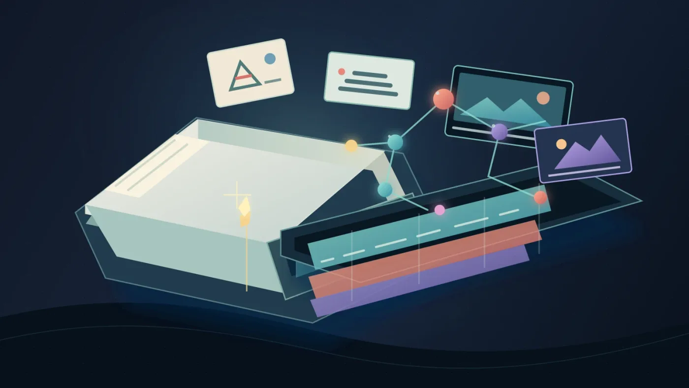Illustration of an Artlist DaVinci Resolve template project structure