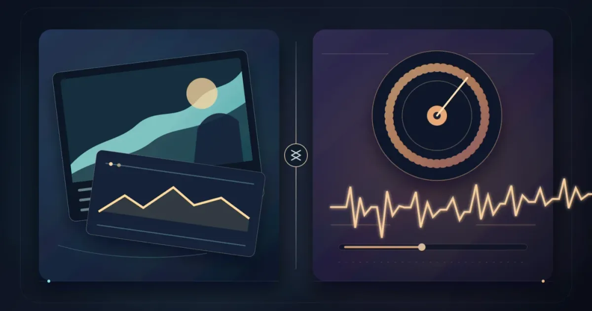 Illustration of visual and audio asset choices for DaVinci Resolve 21