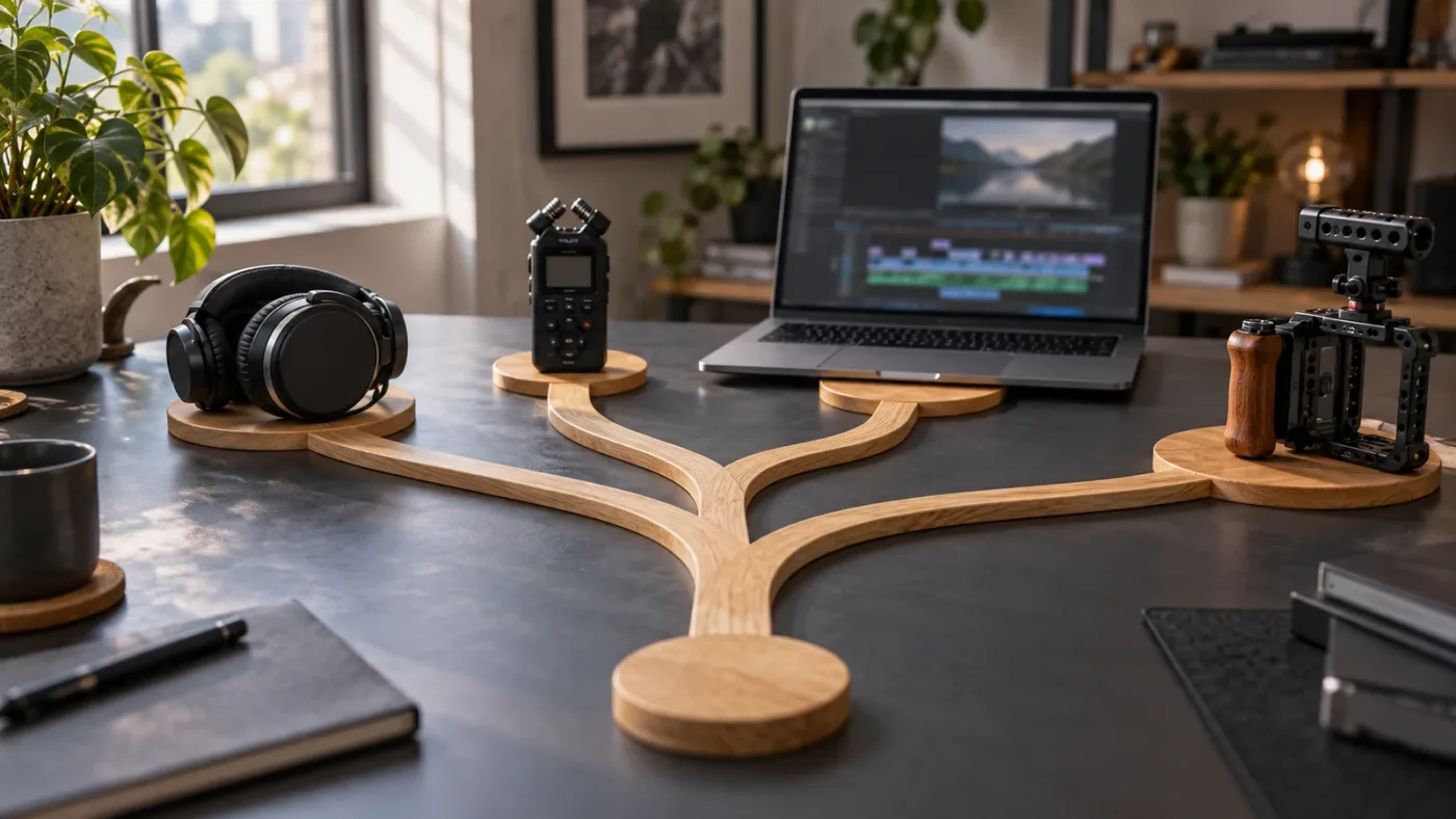 Illustration of choosing an Artlist plan for a DaVinci Resolve project