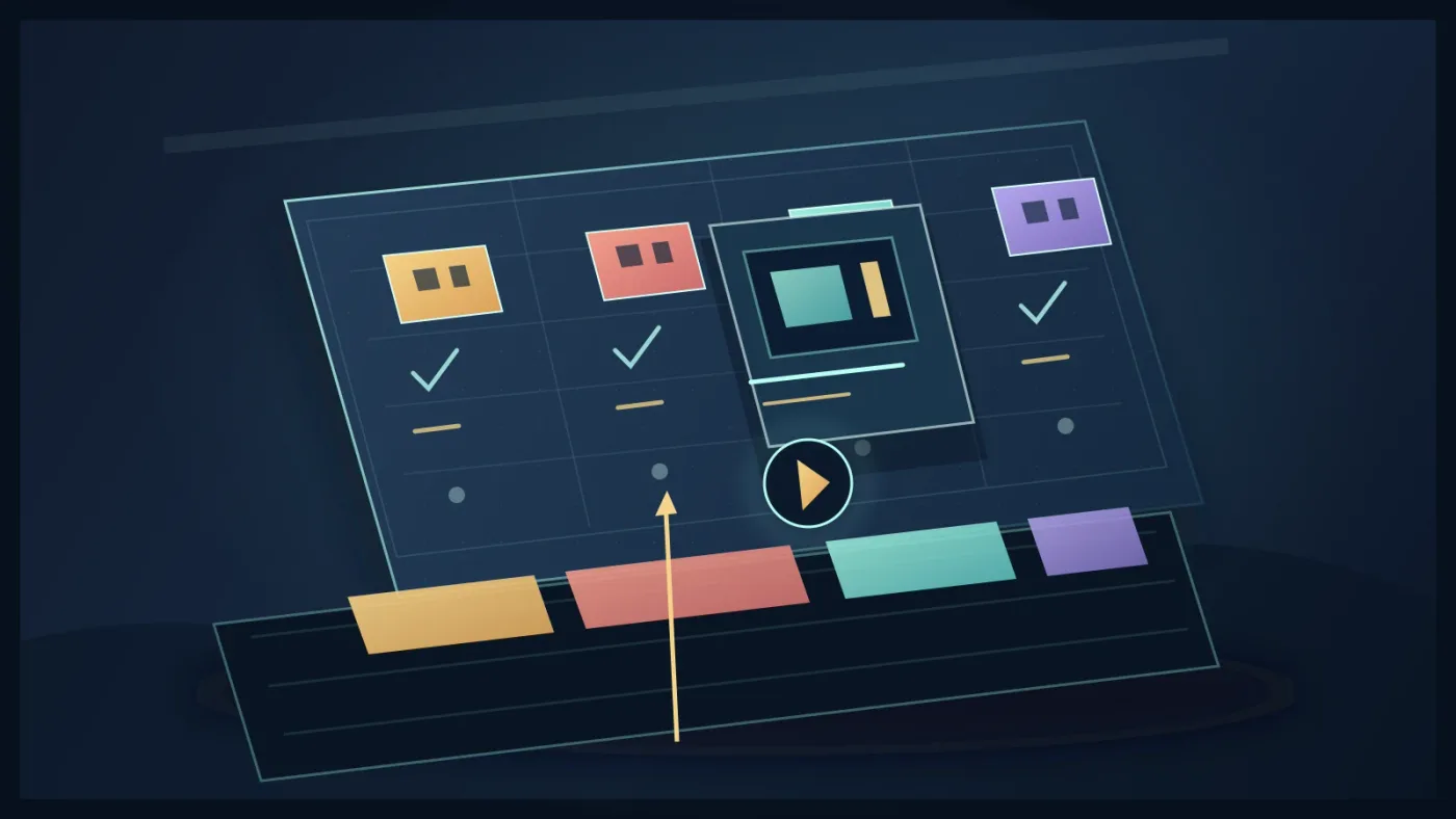 Illustration of comparing creative asset subscriptions for DaVinci Resolve client work