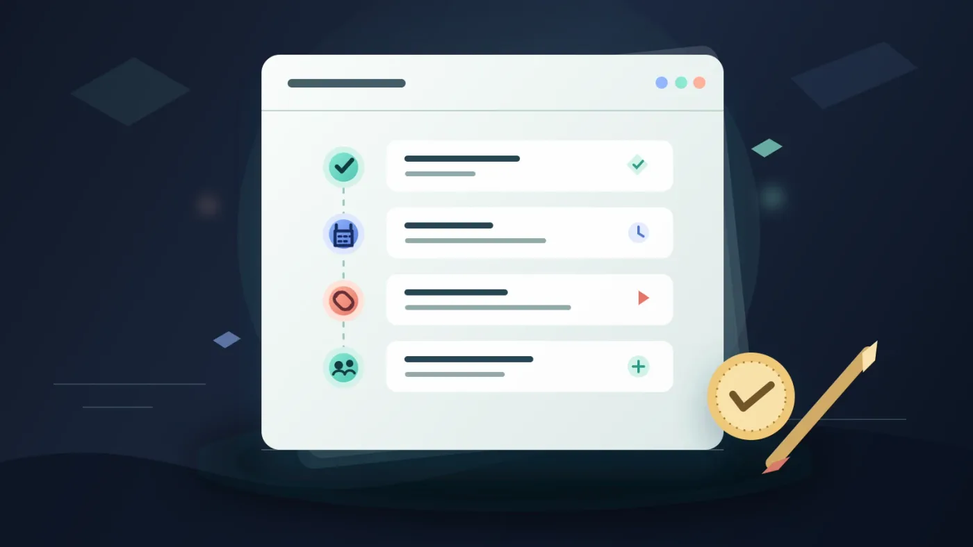 Illustration of a Clearlist checklist for a client YouTube delivery