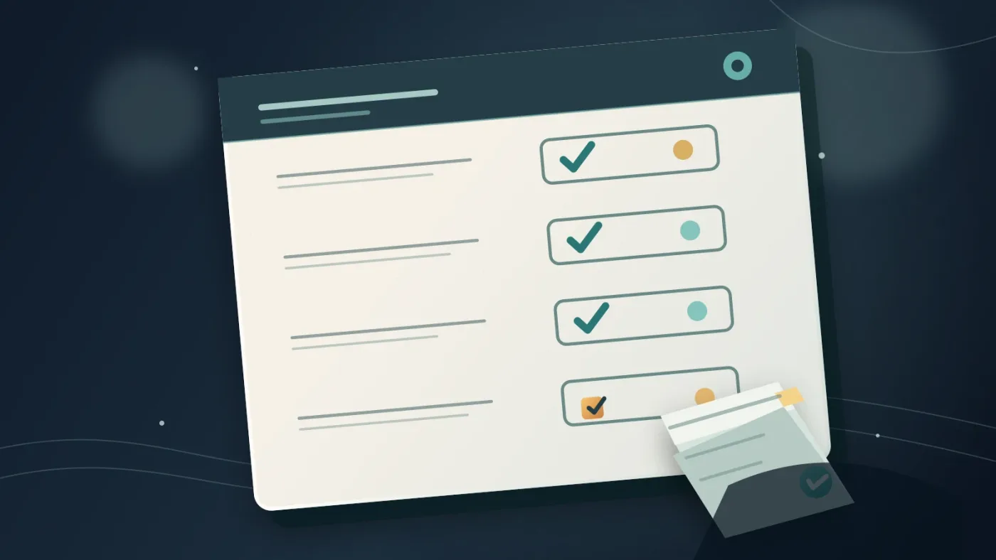 Illustration of a DaVinci Resolve editor checking Artlist licensing before delivery