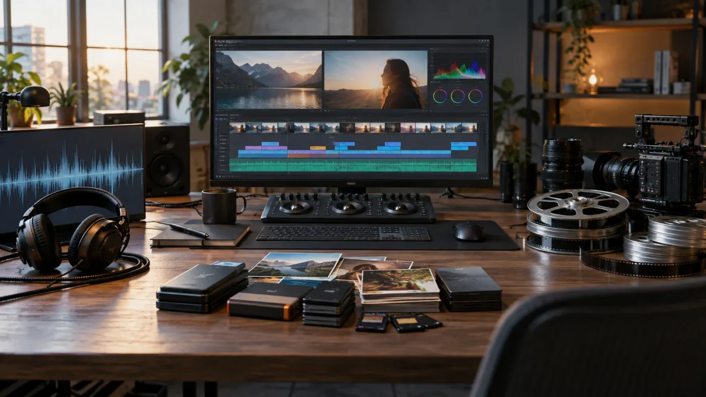 Illustration of creative asset library choices for sponsored videos