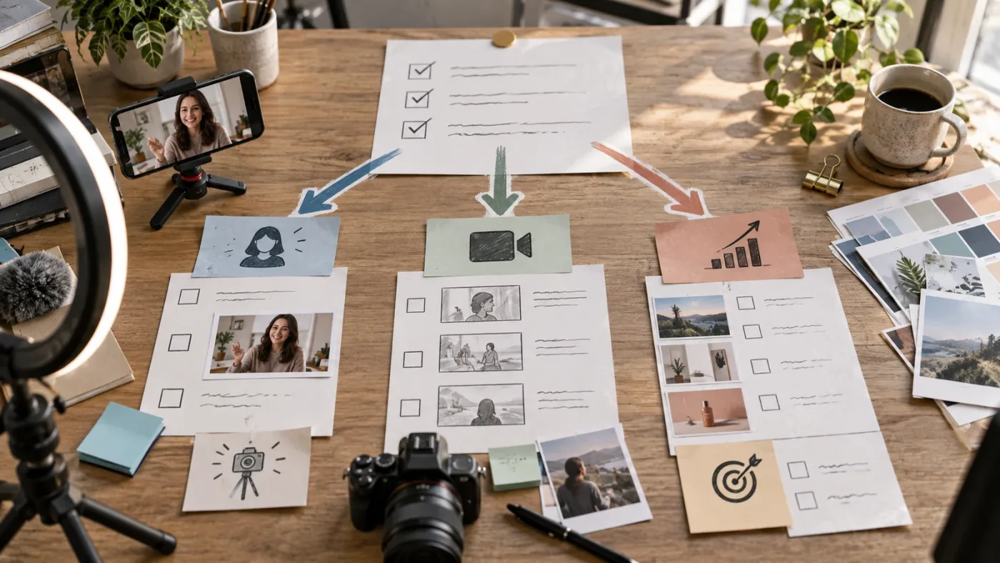 Illustration of an Artlist Clearlist workflow for sponsored videos