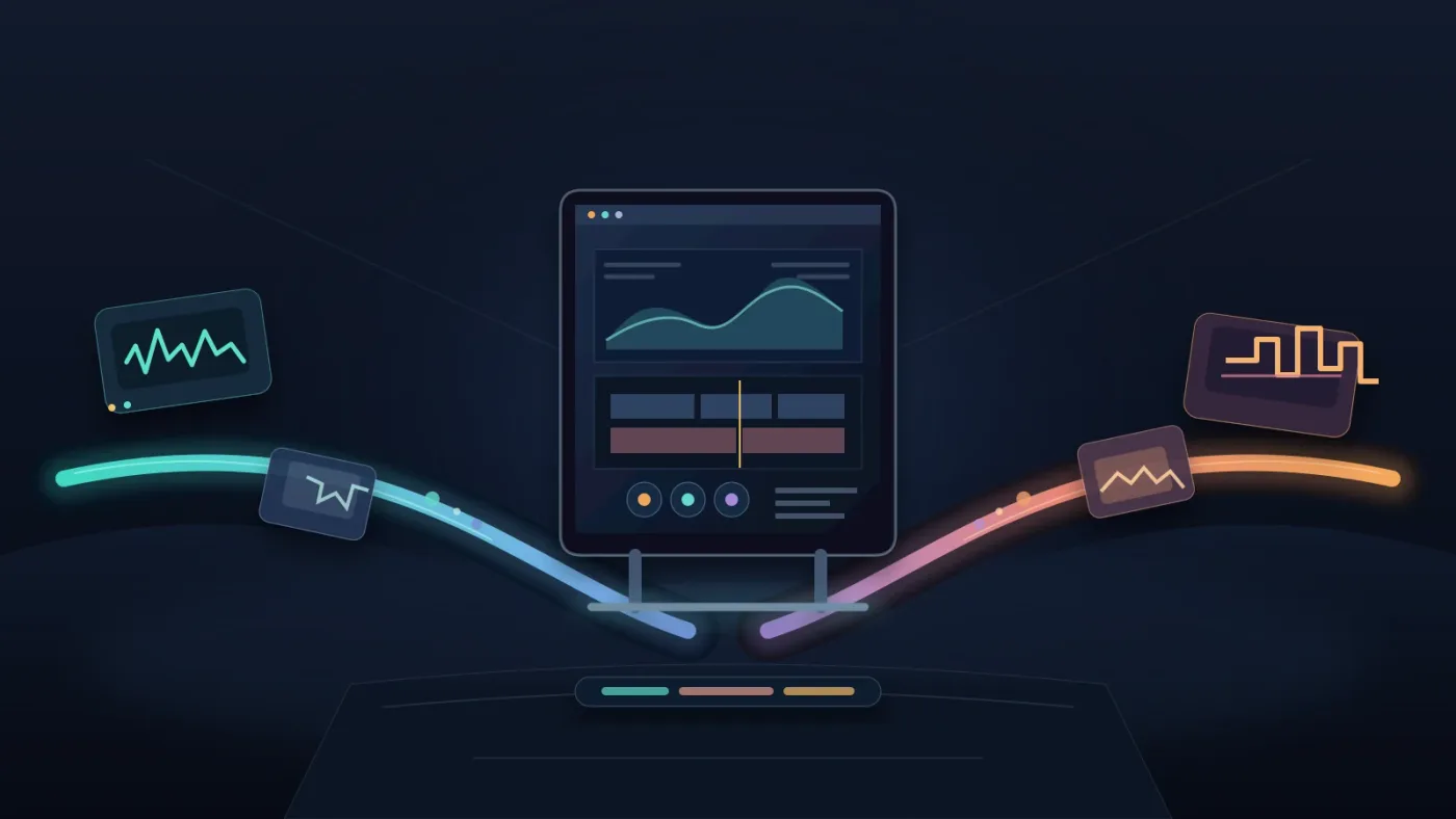 Illustration of choosing between an integrated production-asset library and a footage-led stock library for DaVinci Resolve