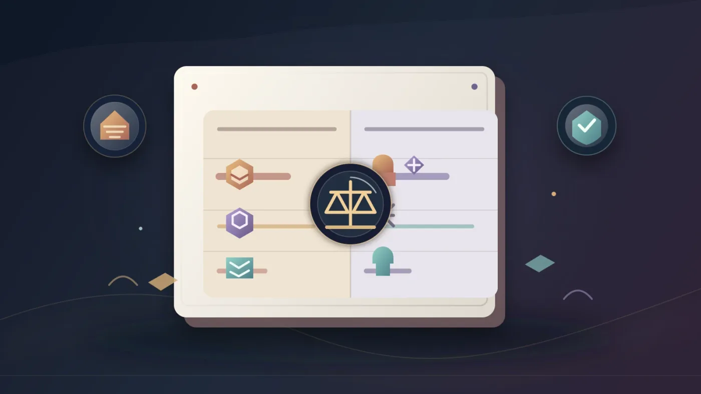 Illustration of comparing stock subscription prices, asset types, and licensing for DaVinci Resolve