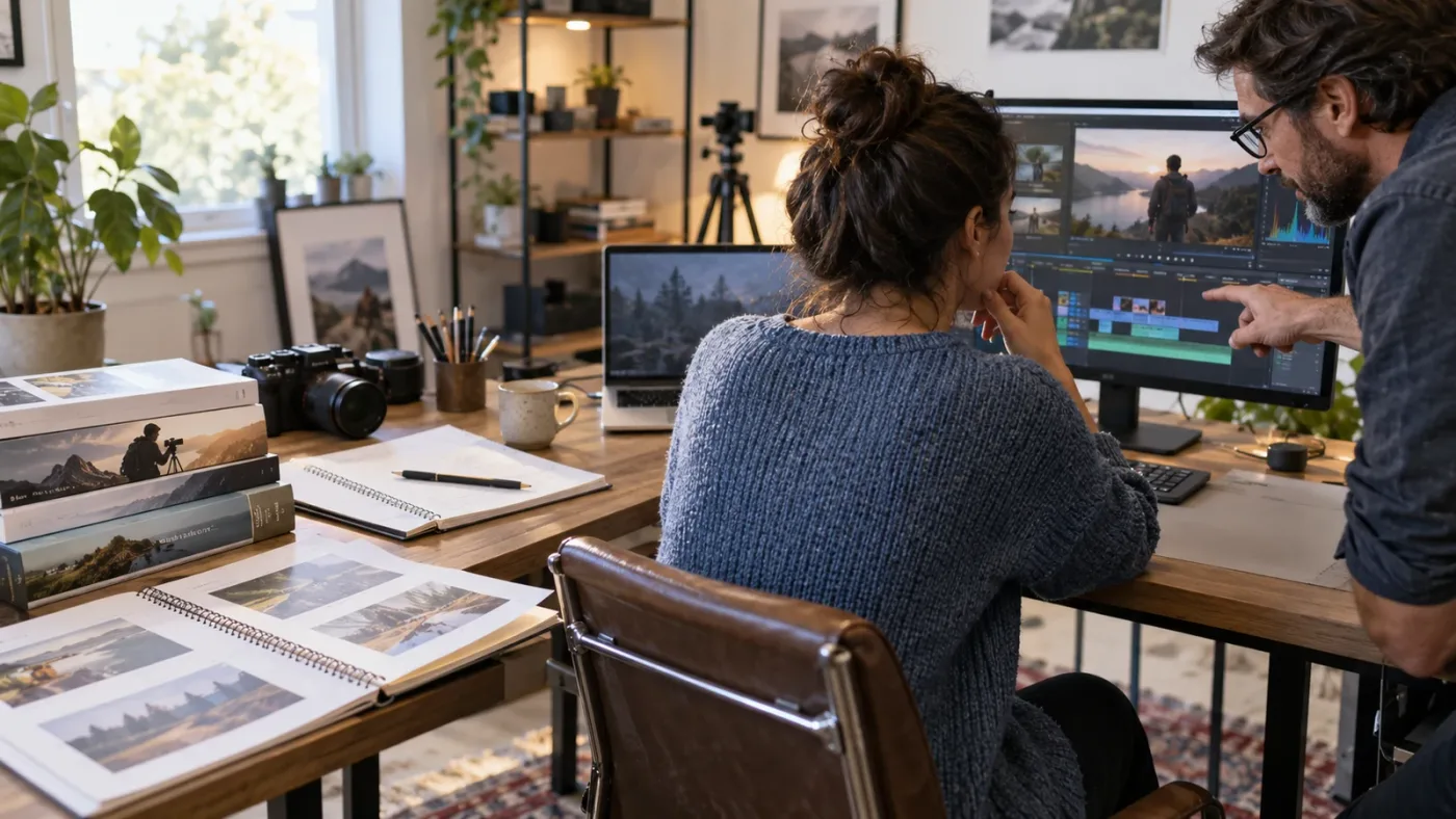 Illustration of a decision path for learning DaVinci Resolve 21