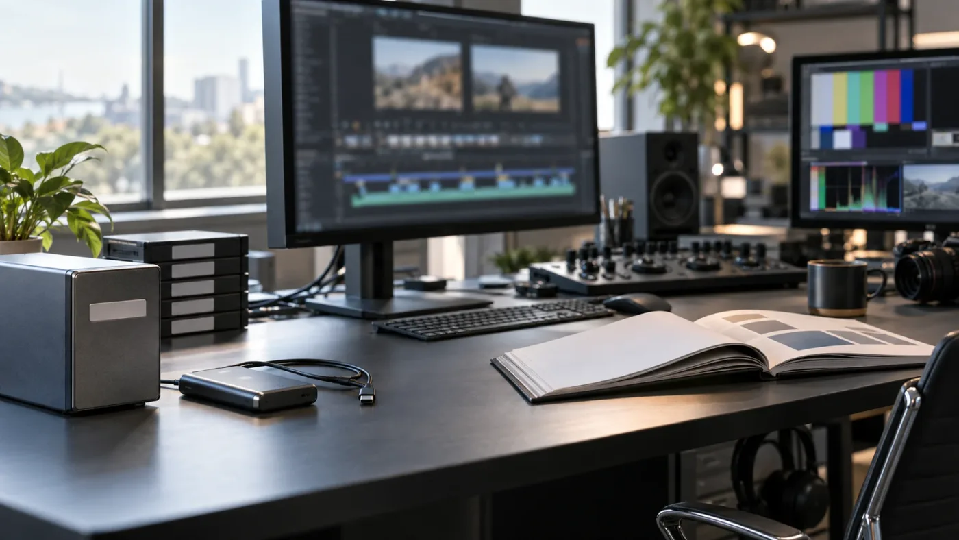 Illustration of installing a DaVinci Resolve corporate template