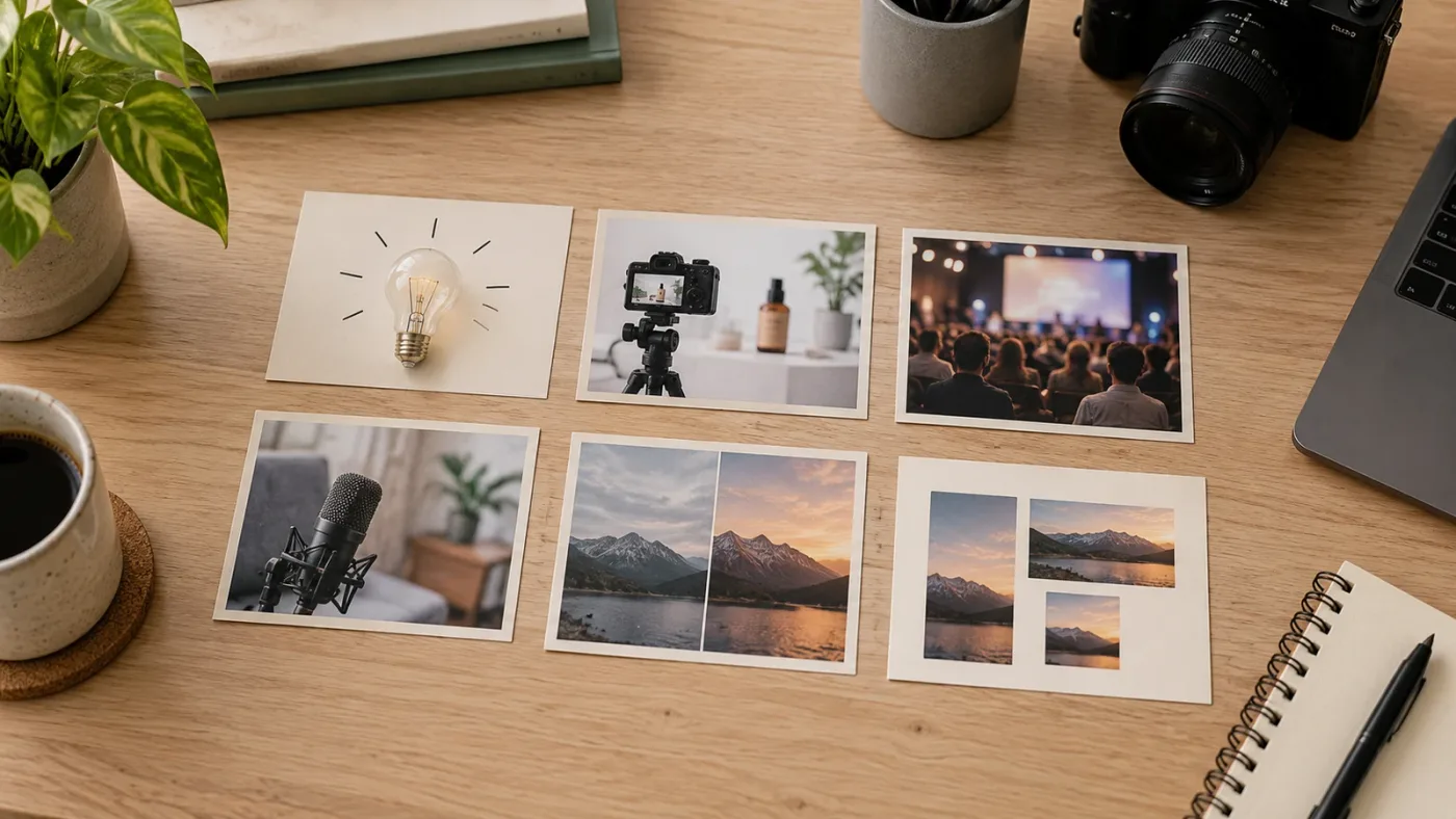 Illustration of client brief ideas for DaVinci Resolve practice
