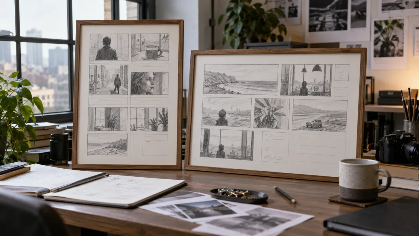 Illustration of adapting one Resolve edit for vertical and widescreen delivery