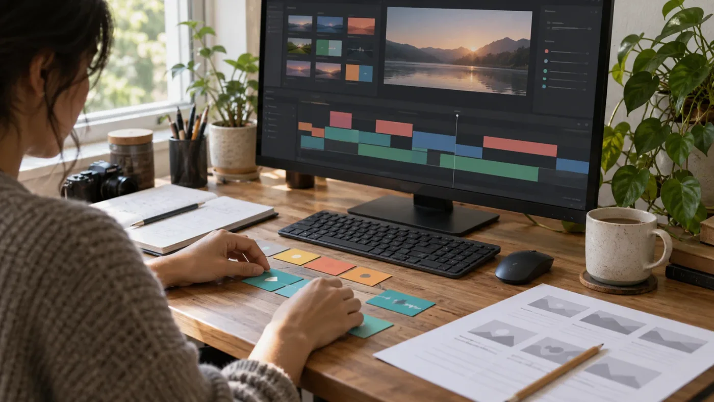 Illustration of learning one DaVinci Resolve workflow and applying it immediately