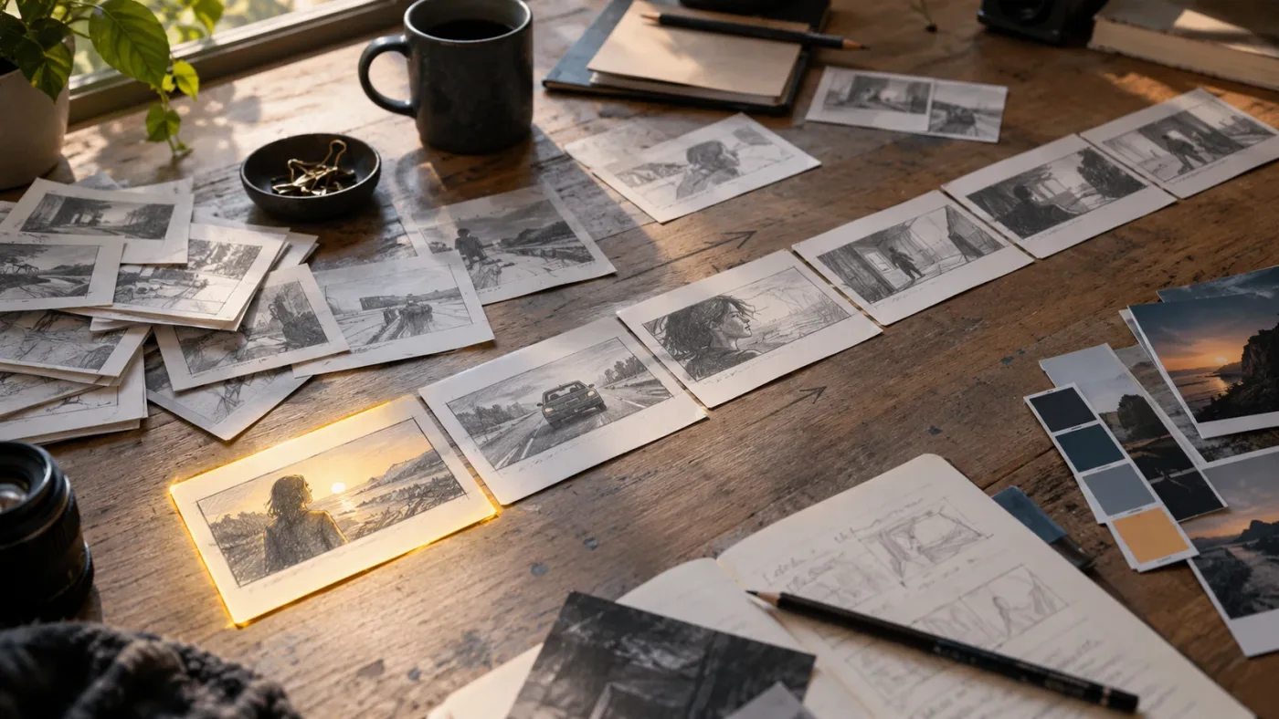 Illustration of a rough cut being shaped around a client brief