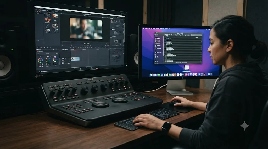 Illustration of third-party plugins being removed from DaVinci Resolve one at a time to isolate a crash