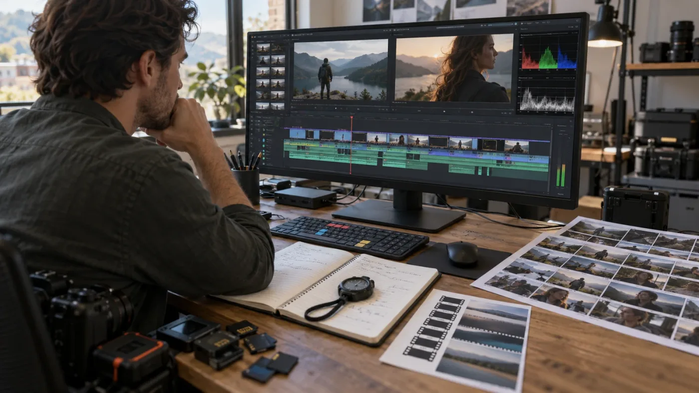 Illustration of troubleshooting a multicam sync result in DaVinci Resolve 21.1