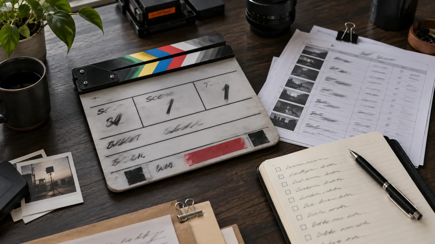 Illustration of verifying slate metadata against a camera report
