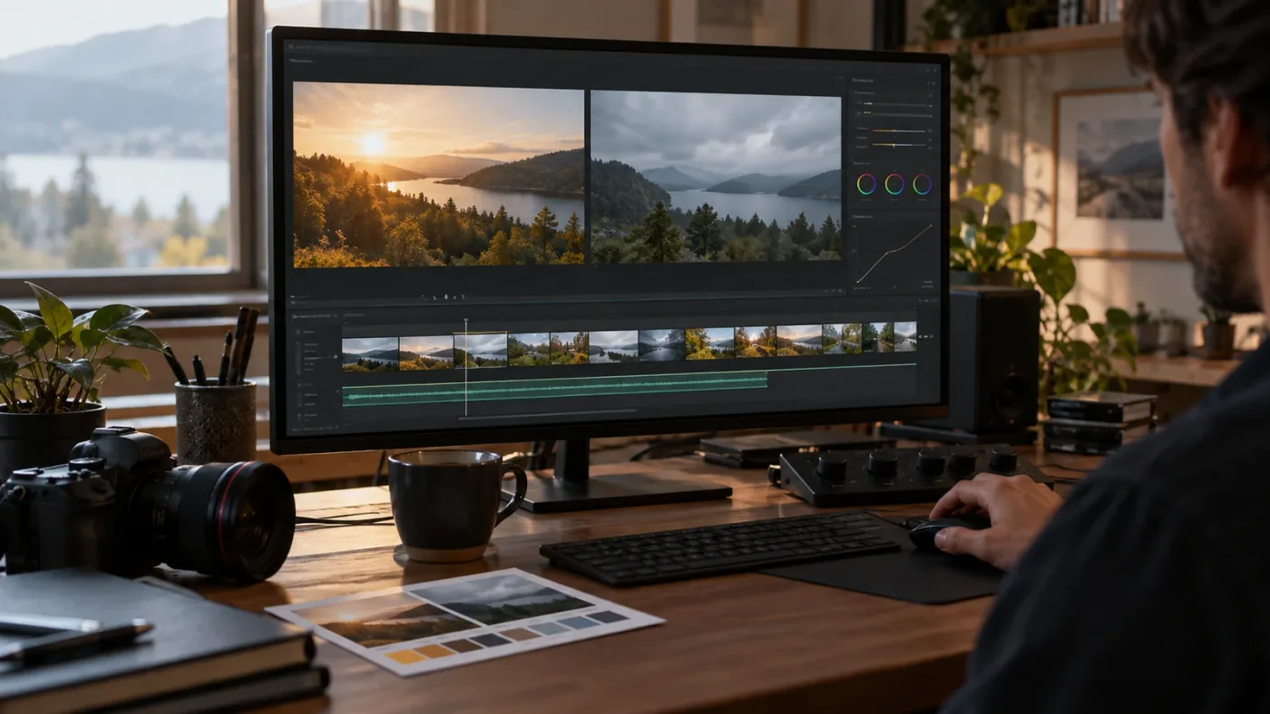 Illustration of a saved preset being adapted to fit a different clip
