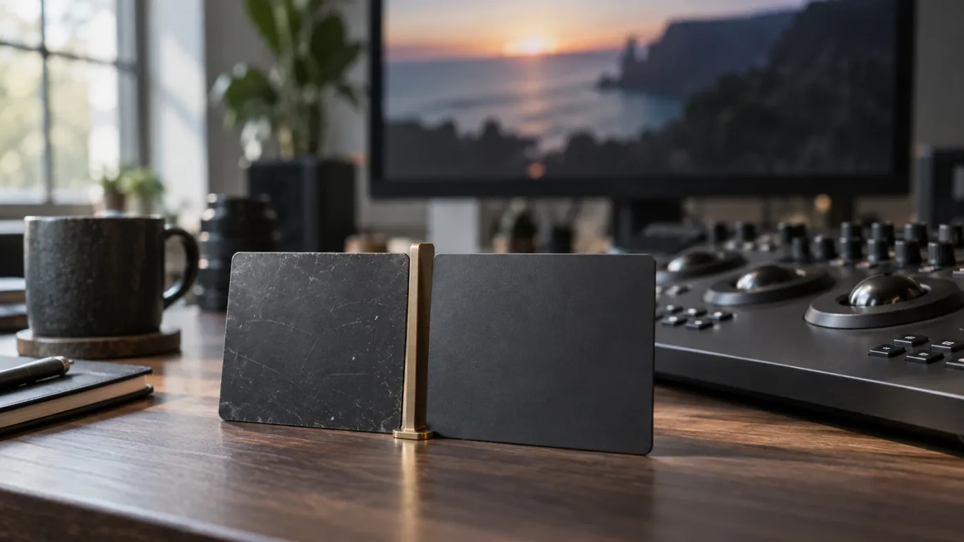 Illustration of the DaVinci Resolve 21.0 and 21.1 version difference for Inspector presets