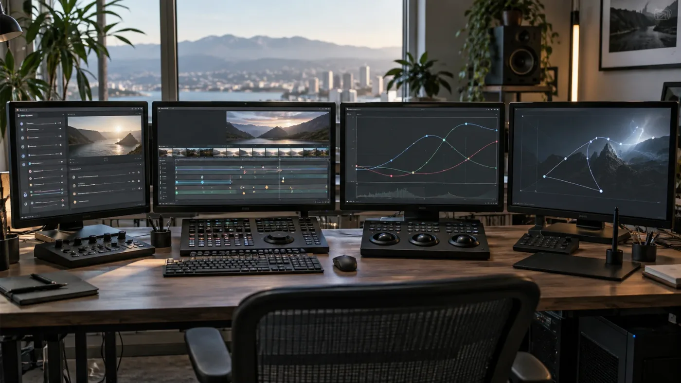 Illustration of DaVinci Resolve keyframe editors and their jobs