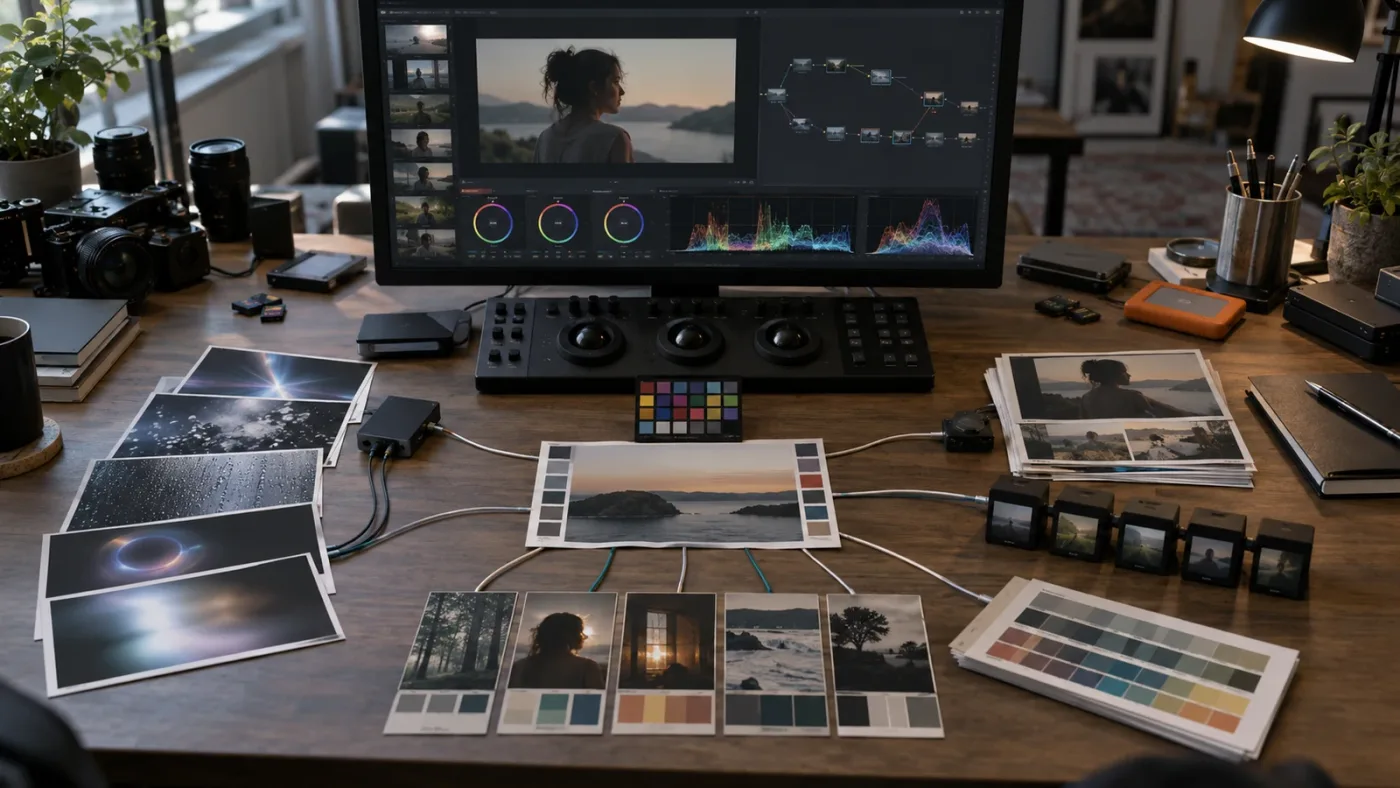 Illustration of DaVinci Resolve 21 Color page resource isolation