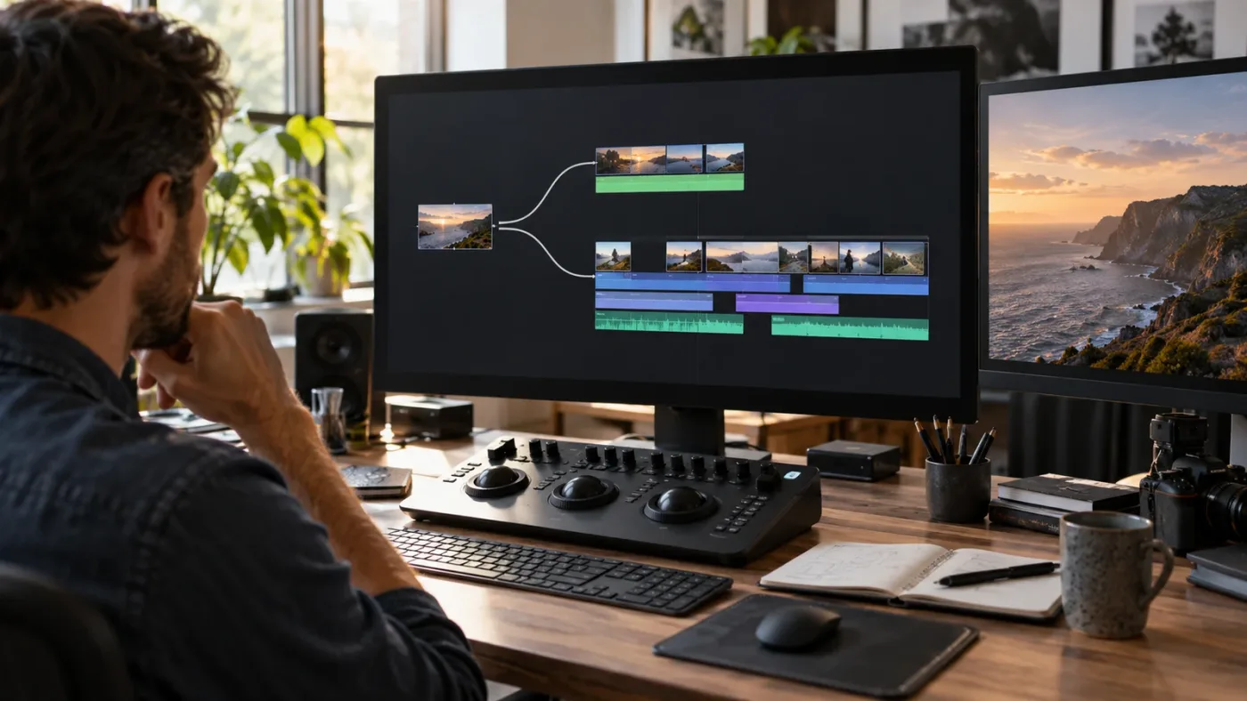 Illustration of DaVinci Resolve 21 project isolation testing