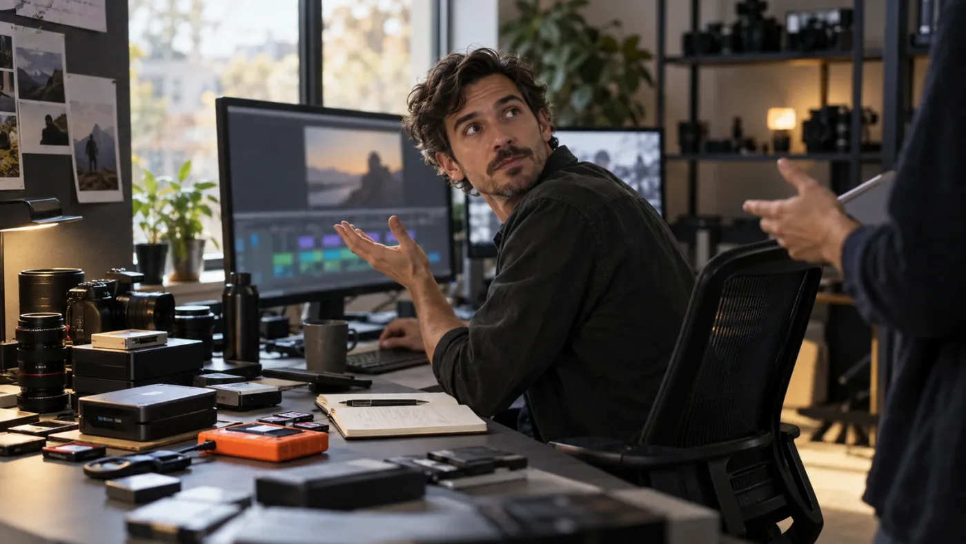 Illustration of guided help while checking a DaVinci Resolve proxy workflow