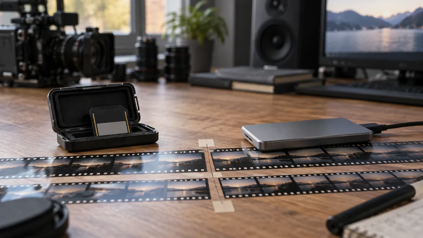 Illustration of matching proxy and source metadata in DaVinci Resolve