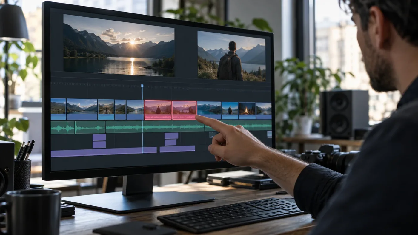 Illustration of a targeted render-cache cleanup choice for selected clips