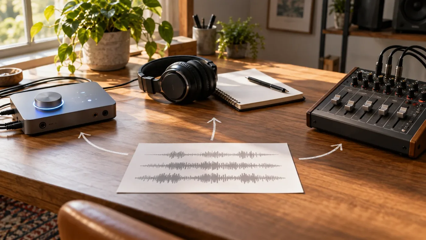 Illustration of choosing an audio learning or mixing approach in Resolve