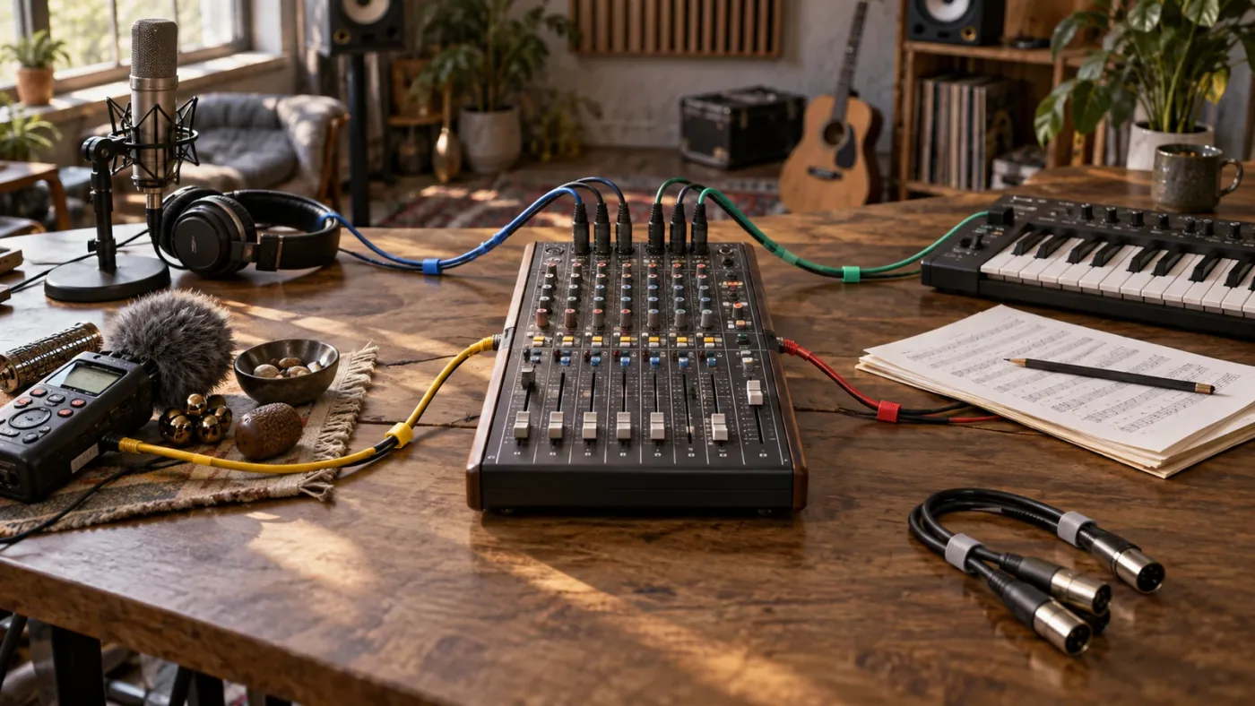 Illustration of troubleshooting wrong audio track categories in DaVinci Resolve