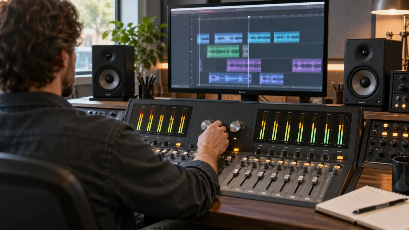 Illustration of choosing a normalization target for DaVinci Resolve audio