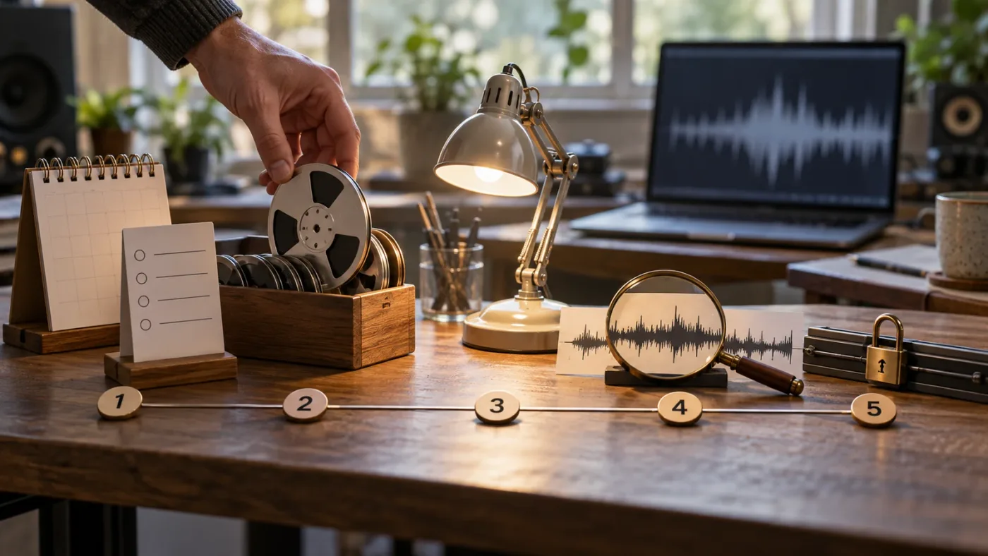 Illustration of a safe troubleshooting sequence for waveform zoom in Resolve