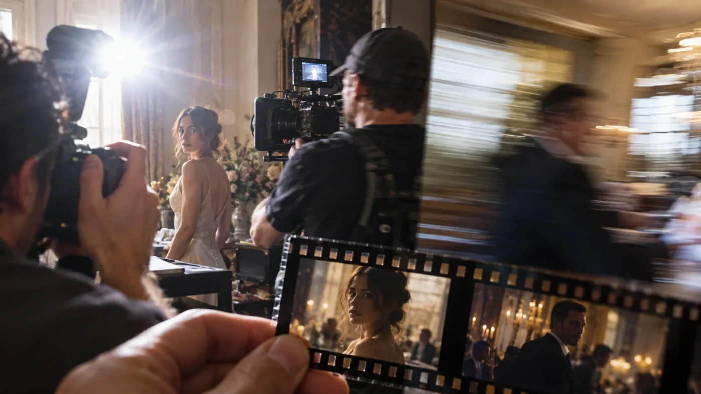 Illustration of visual changes that can resemble edits during scene detection