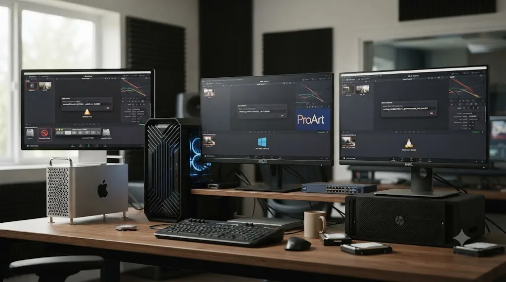 Illustration of a Mac, Windows PC, and Linux workstation each showing a different platform specific storage path issue