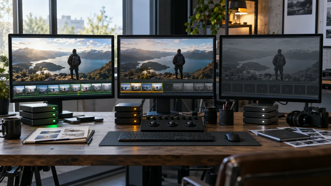 Illustration of Smart and User render cache choices in DaVinci Resolve