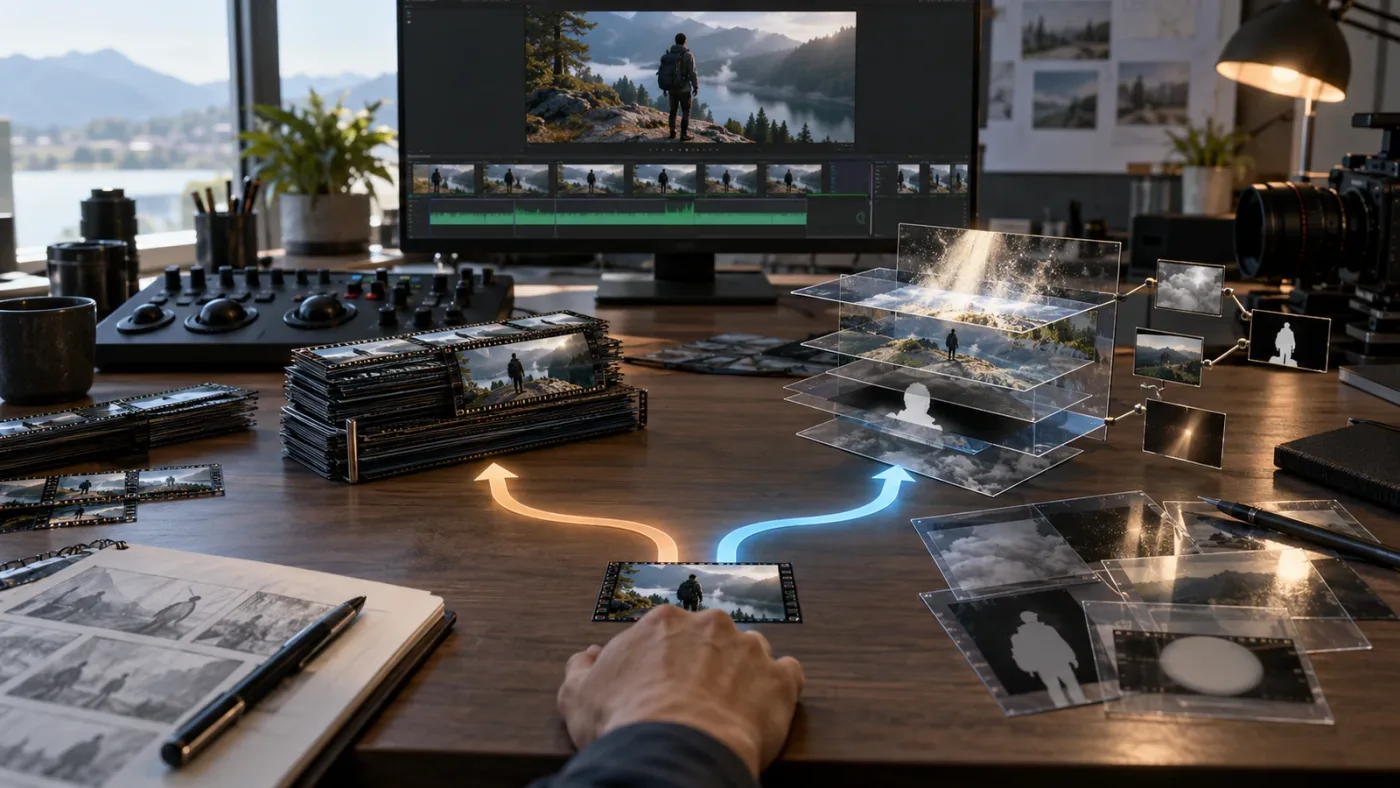 Illustration of the final Compound Clip versus Fusion Clip decision in DaVinci Resolve 21