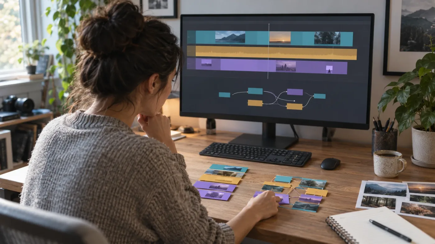 Illustration of learning the difference between Compound Clips and Fusion Clips in DaVinci Resolve