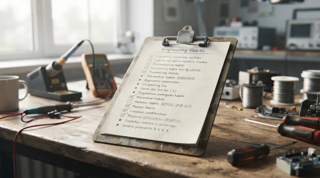 Illustration of a checklist of habits for preventing DaVinci Resolve license server connection errors before they happen