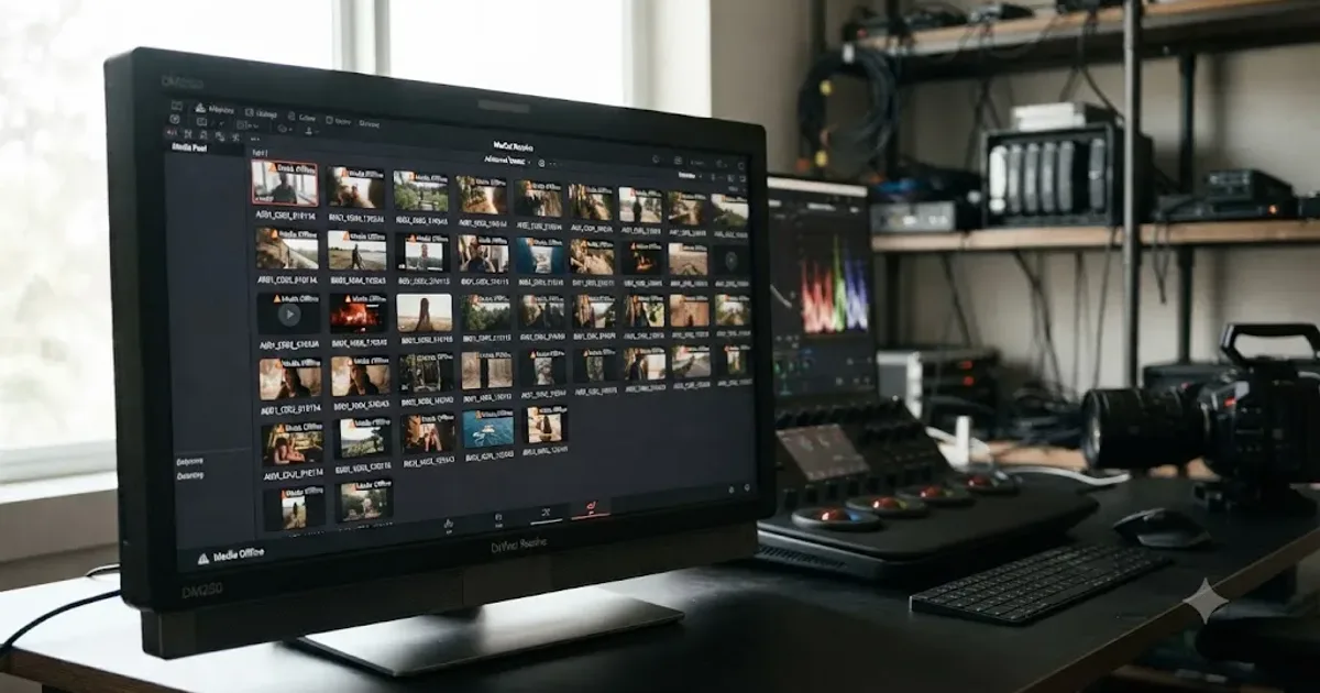 Illustration of a DaVinci Resolve error dialog reporting it is unable to generate proxy media