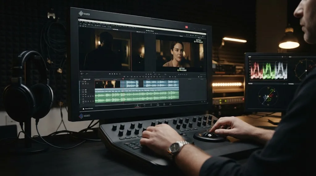 Illustration of a representative short DCP test being checked before a full render