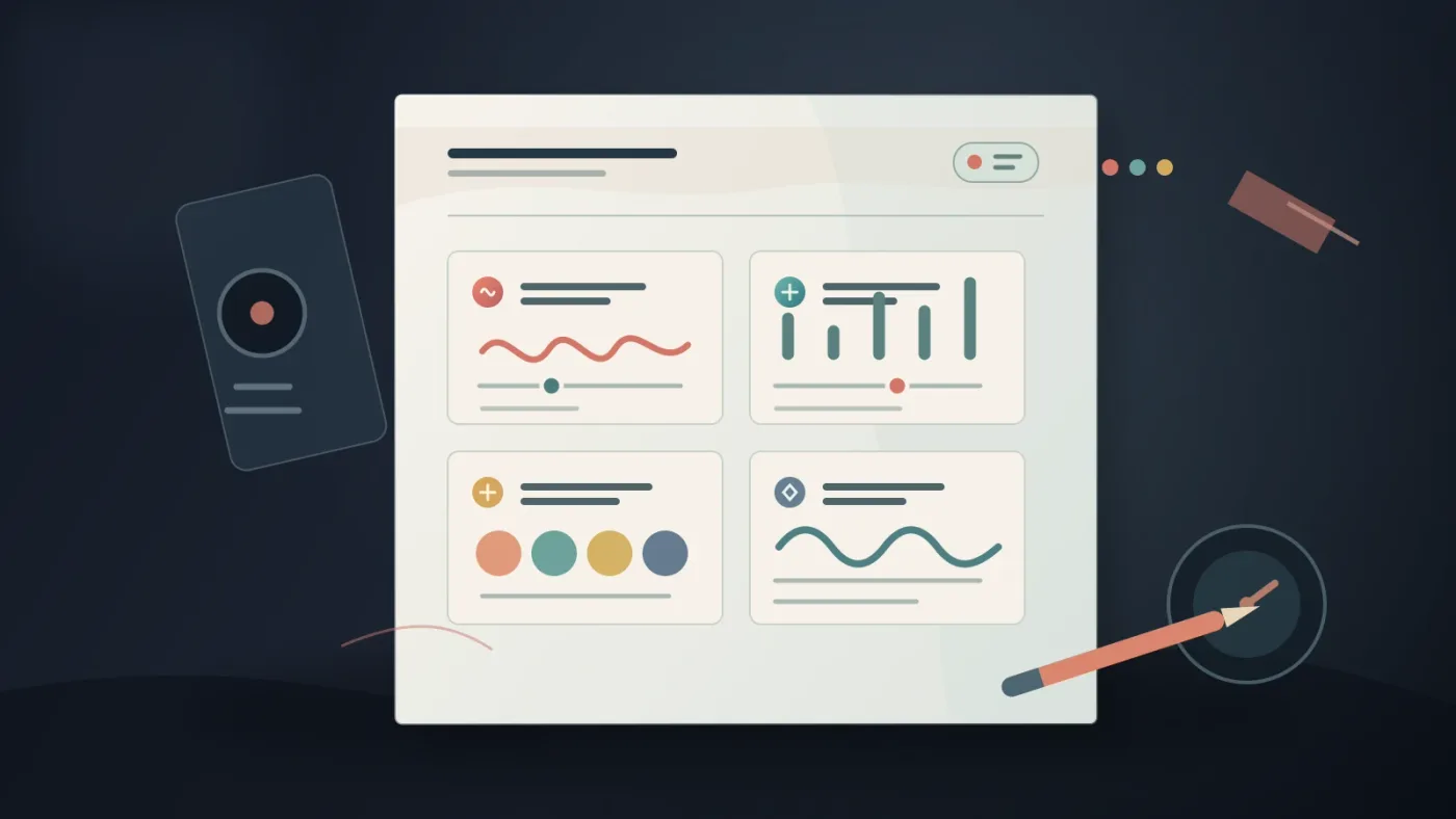 Illustration of mood, tempo, and instrumentation filters for finding video music