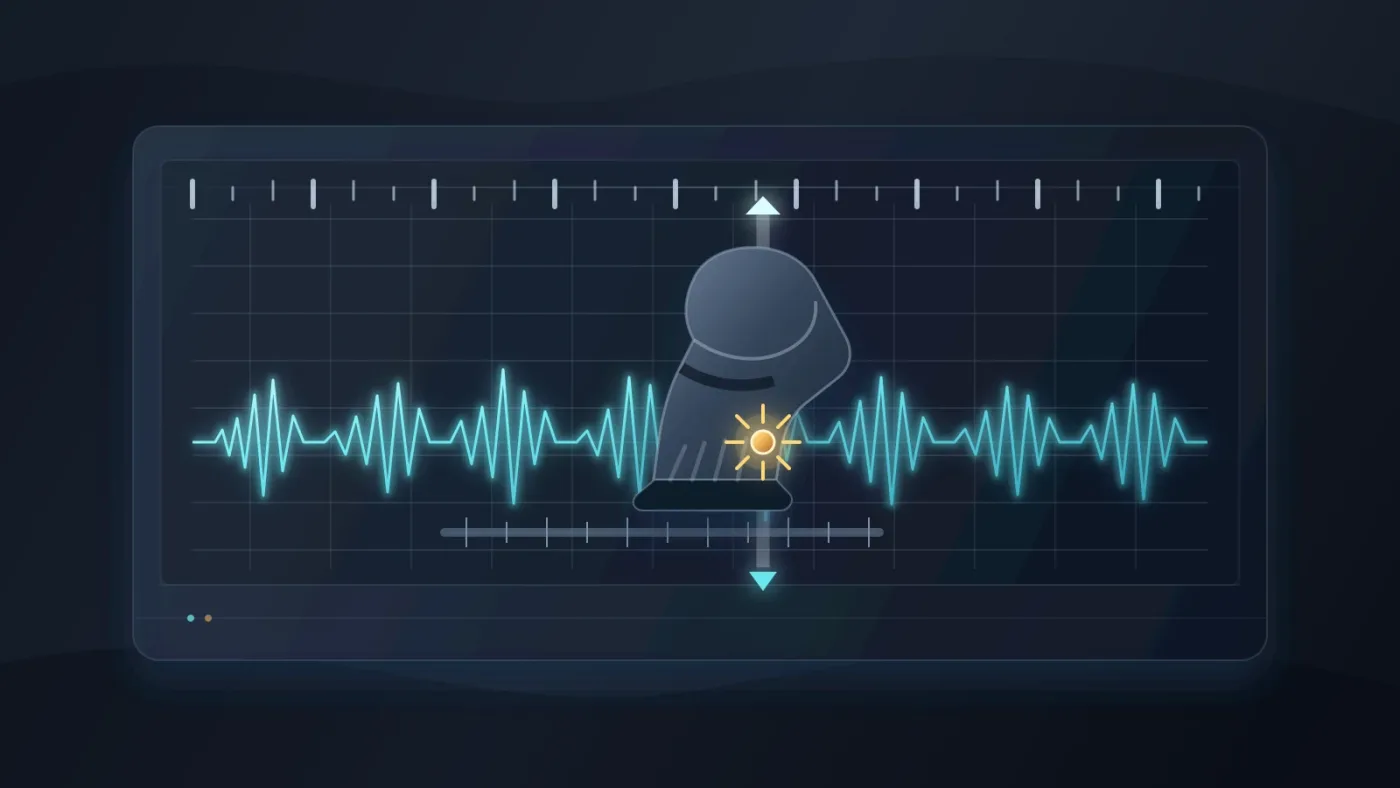 Illustration of syncing a footstep waveform to a visual contact point