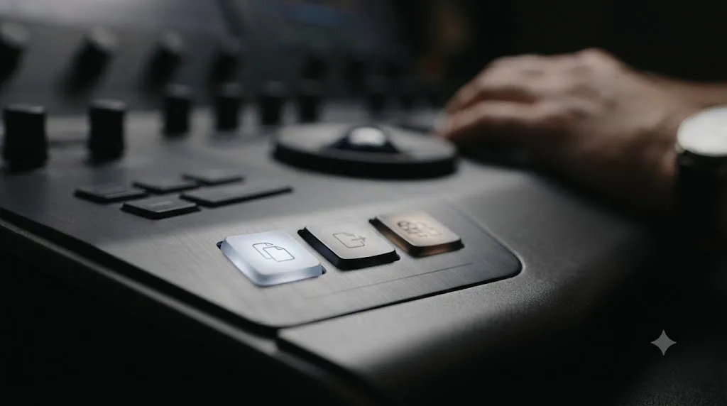 Illustration of DaVinci Resolve's Copy, Move, and Transcode operations with Copy highlighted for archiving