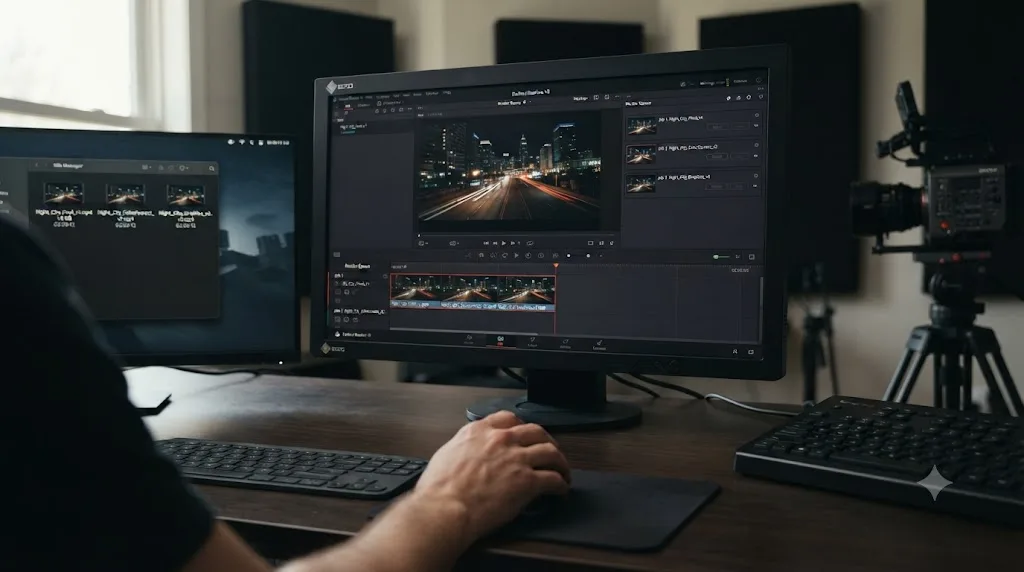 Illustration of three identical DaVinci Resolve render outputs caused by queuing the same timeline instead of separate versions