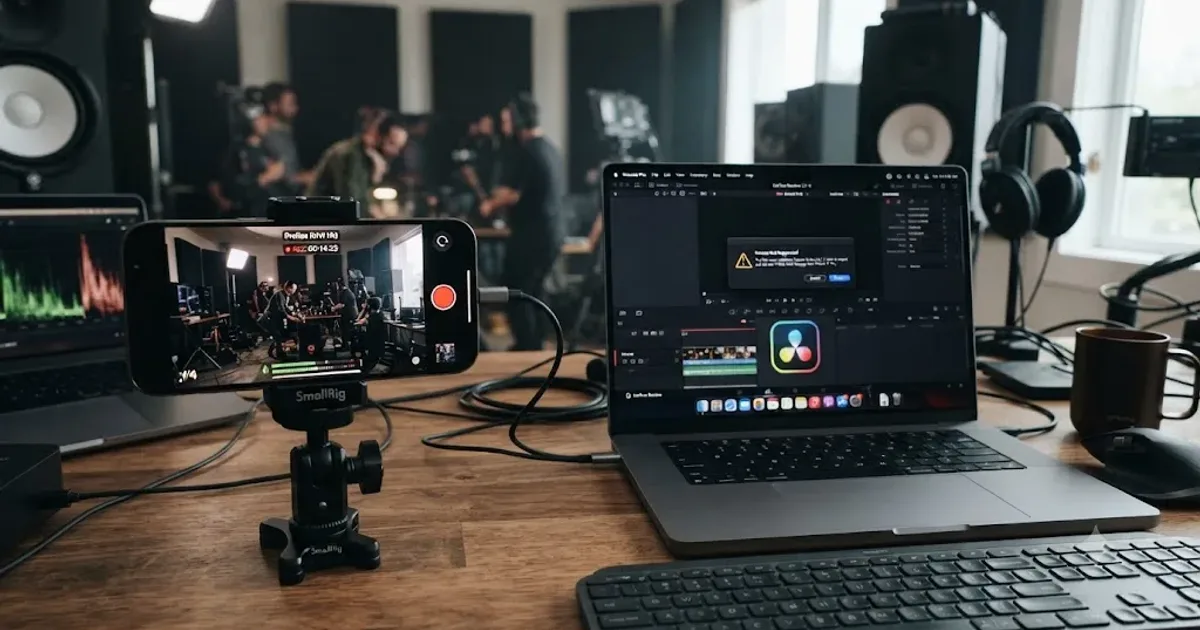 Illustration of a DaVinci Resolve viewer showing one color grade next to an exported file thumbnail showing a different one