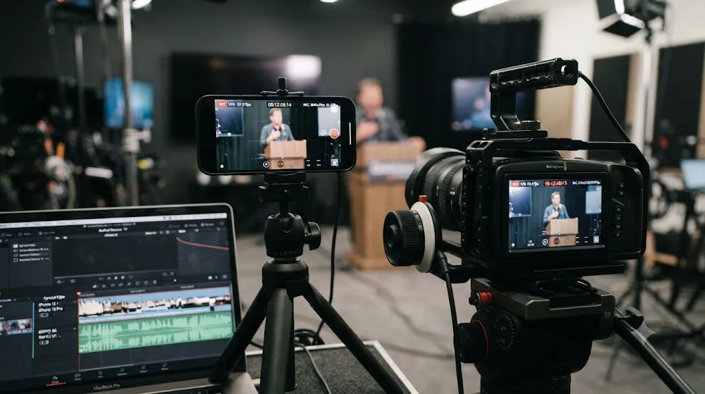 Illustration of variable frame rate phone footage breaking multicam sync in DaVinci Resolve