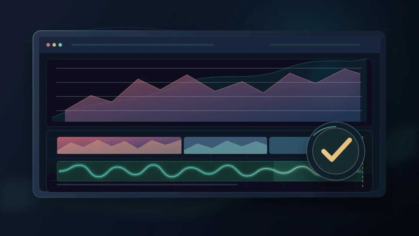 Illustration of a finished music bed mix ready for delivery