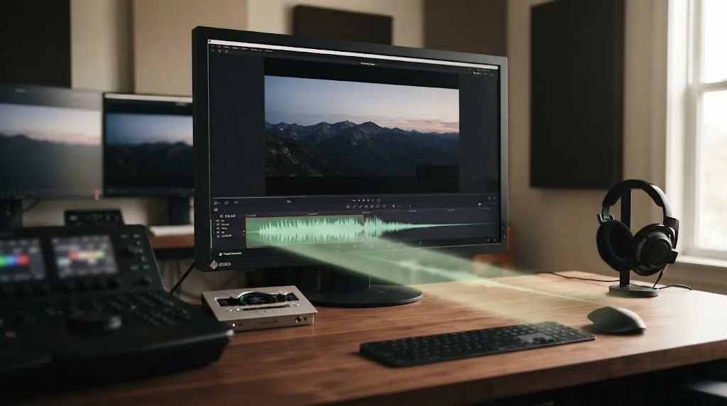 Illustration of a DaVinci Resolve music ringout matched to a final shot