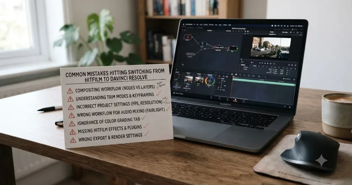 Illustration of a DaVinci Resolve Deliver page showing a completed render queue next to a fully black video preview