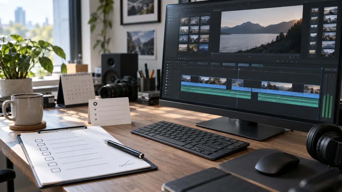 Illustration of checking DaVinci Resolve 21.1 before troubleshooting timeline tabs