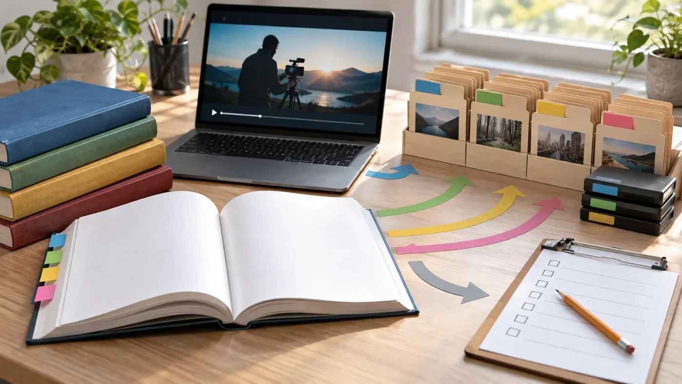 Illustration of Blackmagic Design DaVinci Resolve training resources